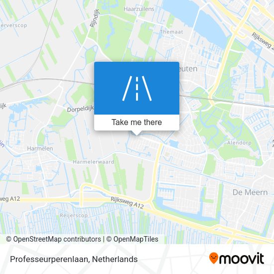 Professeurperenlaan map