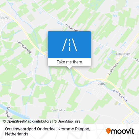 Ossenwaardpad Onderdeel Kromme Rijnpad map