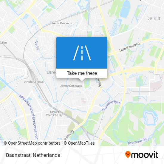 Baanstraat map