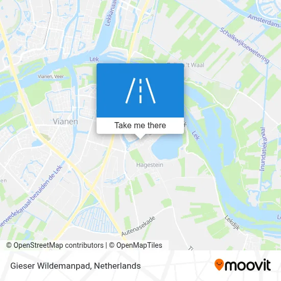 Gieser Wildemanpad map