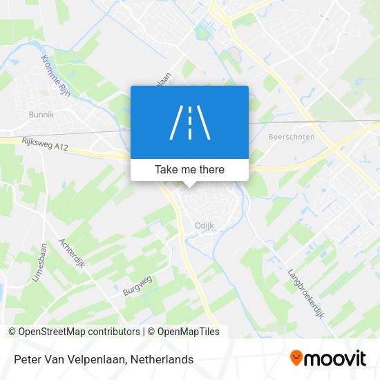 Peter Van Velpenlaan map