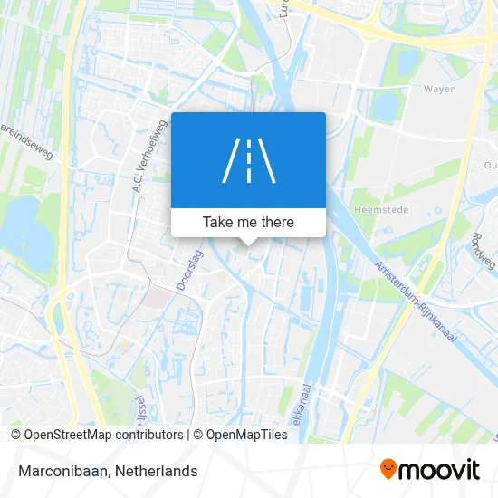 Marconibaan map