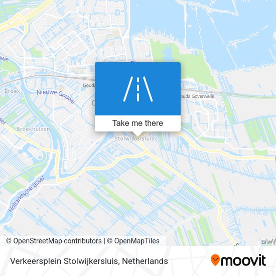 Verkeersplein Stolwijkersluis map