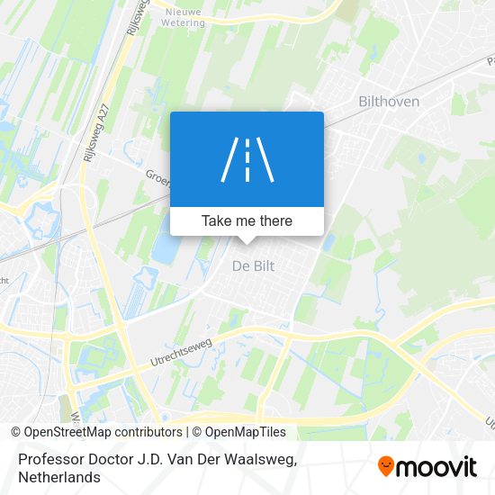 Professor Doctor J.D. Van Der Waalsweg map