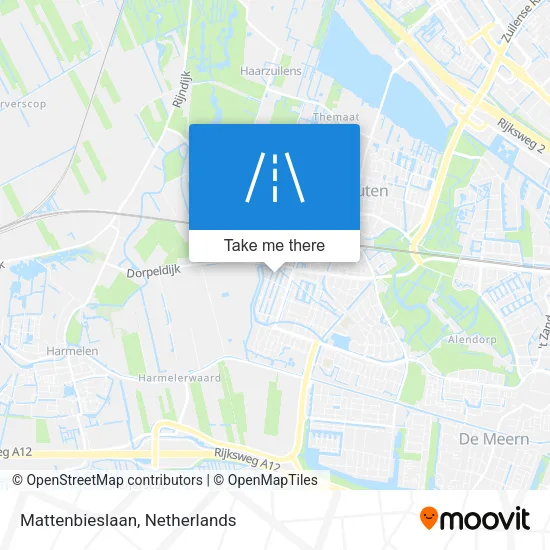 Mattenbieslaan map