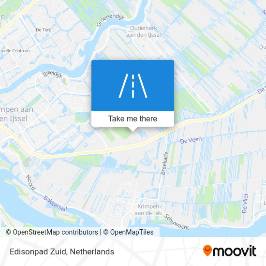 Edisonpad Zuid map
