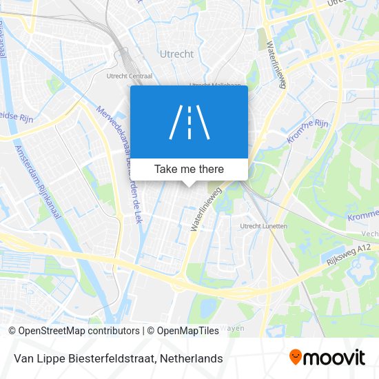 Van Lippe Biesterfeldstraat map