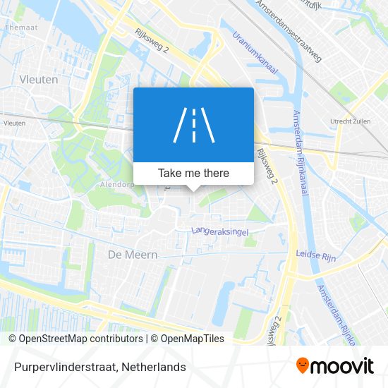 Purpervlinderstraat map