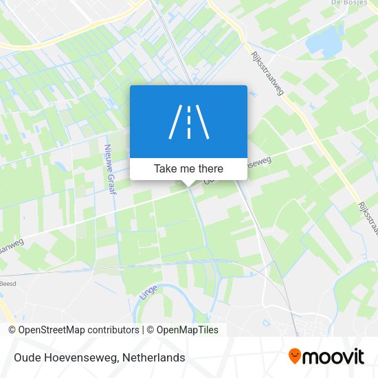 Oude Hoevenseweg map