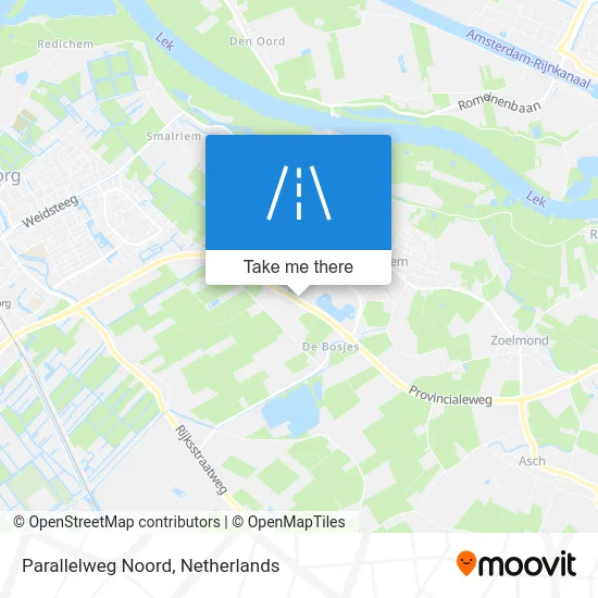 Parallelweg Noord map