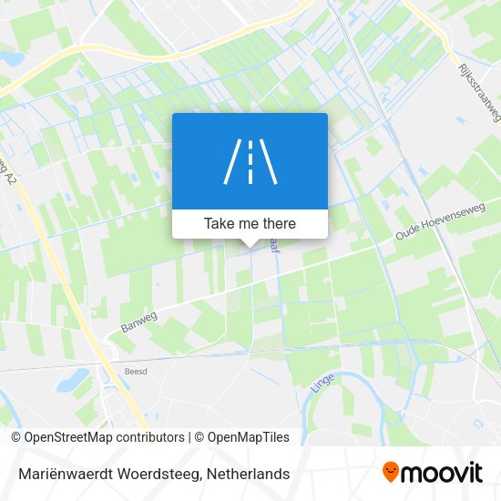Mariënwaerdt Woerdsteeg map