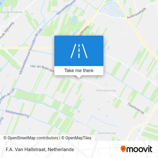 F.A. Van Hallstraat map