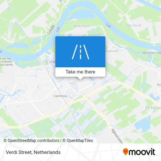 Verdistraat map
