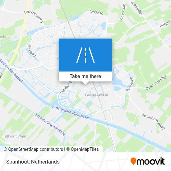 Spanhout map
