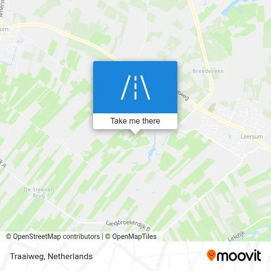 Traaiweg map