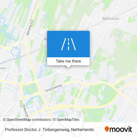 Professor Doctor J. Tinbergenweg map