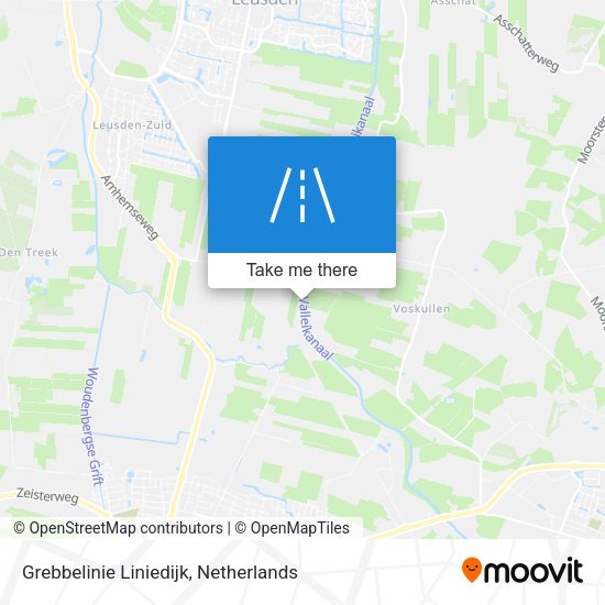 Grebbelinie Liniedijk map