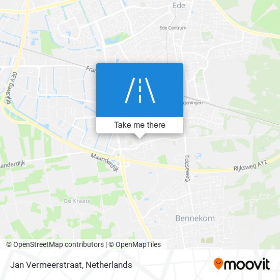 Jan Vermeerstraat Karte
