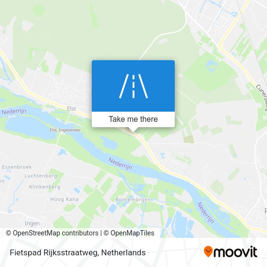Fietspad Rijksstraatweg map
