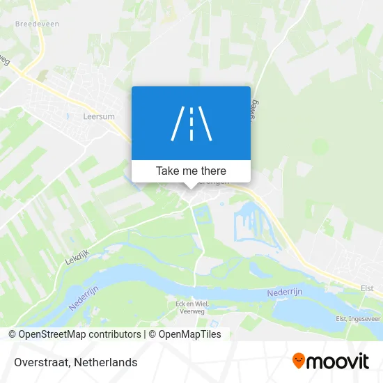 Overstraat map