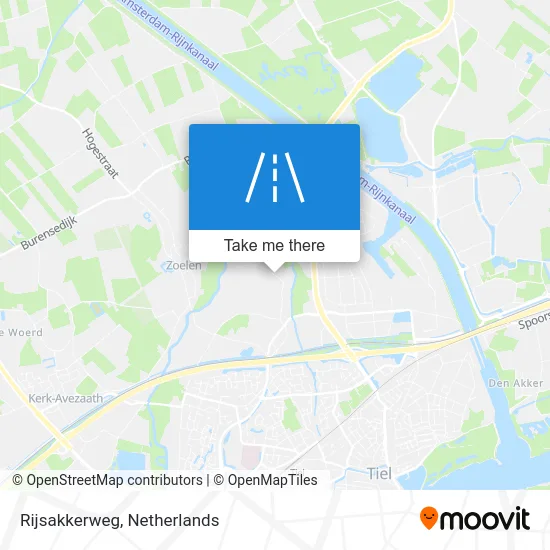 Rijsakkerweg map