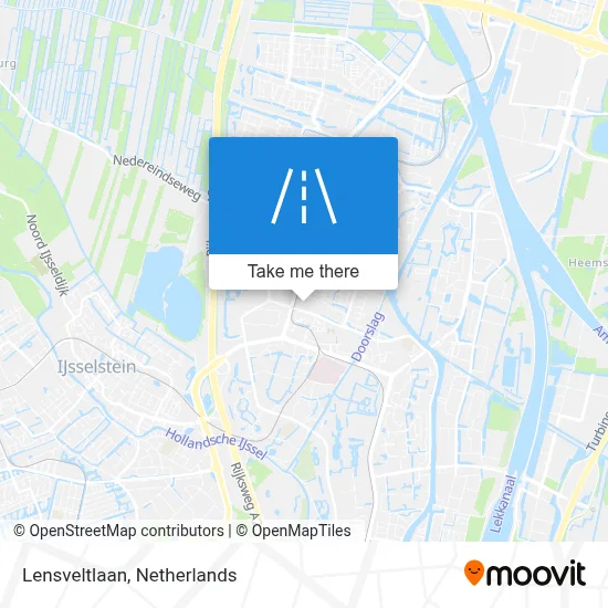 Lensveltlaan map