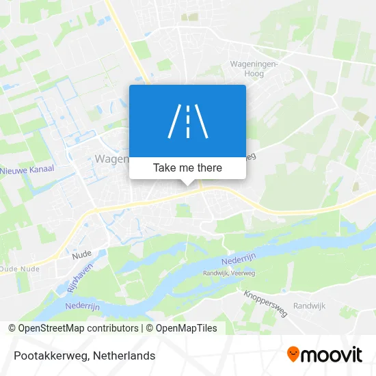 Pootakkerweg map