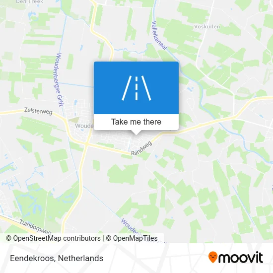 Eendekroos map