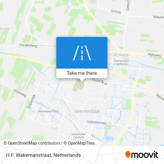 H.F. Wakemanstraat map