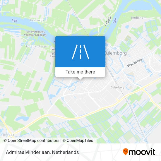 Admiraalvlinderlaan map