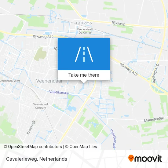 Cavalerieweg map
