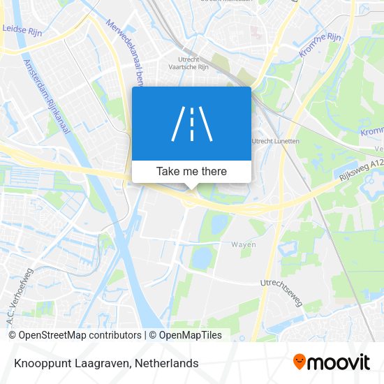 Knooppunt Laagraven map