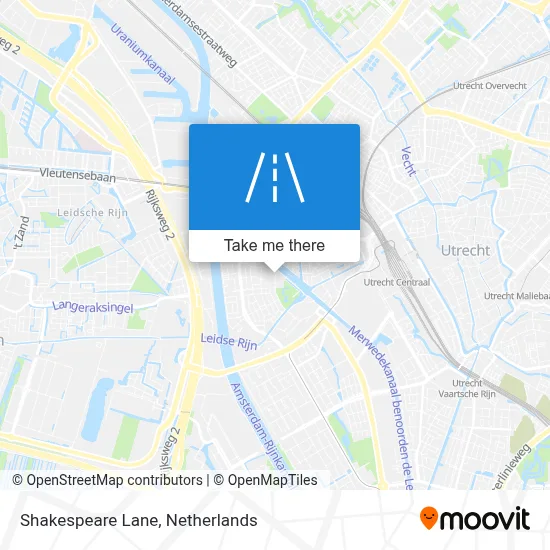 Shakespearelaan map