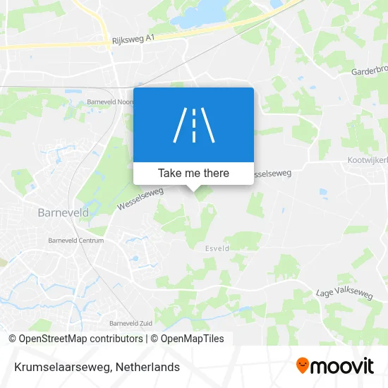 Krumselaarseweg map
