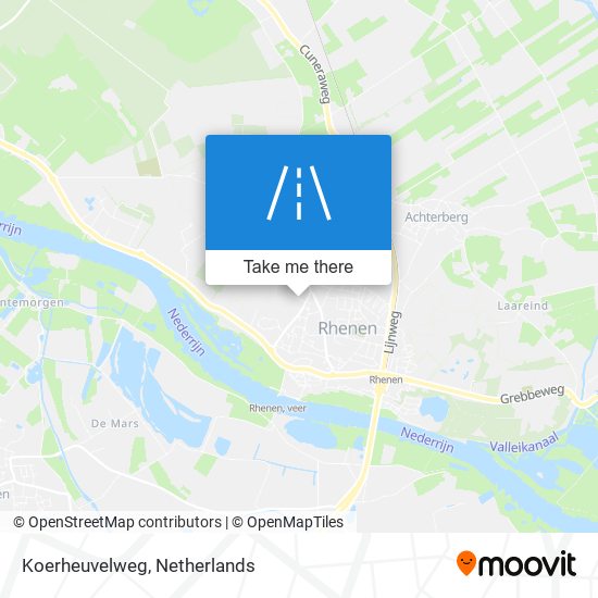 Koerheuvelweg map