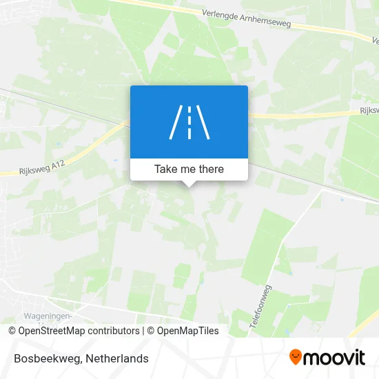 Bosbeekweg map
