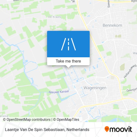 Laantje Van De Spin Sebastiaan map