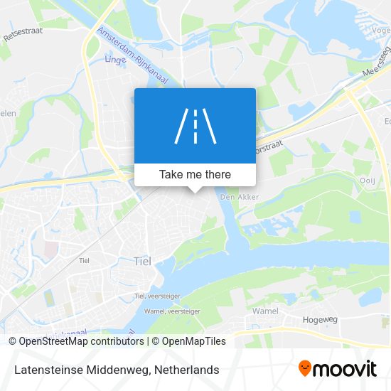 Latensteinse Middenweg map