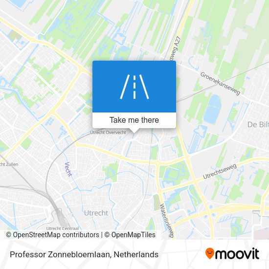 Professor Zonnebloemlaan map