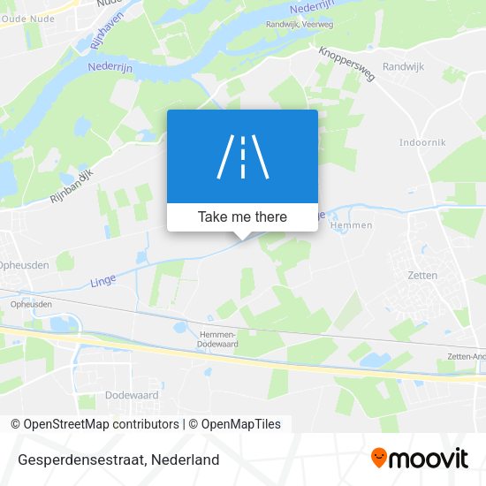 Gesperdensestraat map