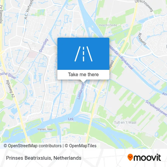 Prinses Beatrixsluis map