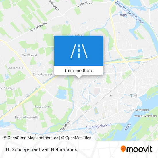 H. Scheepstrastraat map