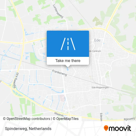 Spinderweg map