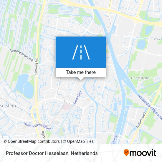 Professor Doctor Hesselaan map