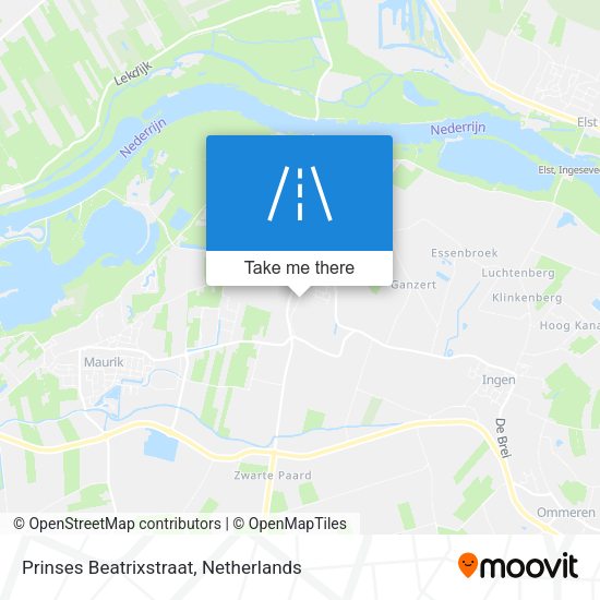 Prinses Beatrixstraat map