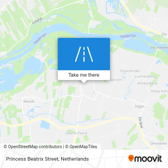 Prinses Beatrixstraat map