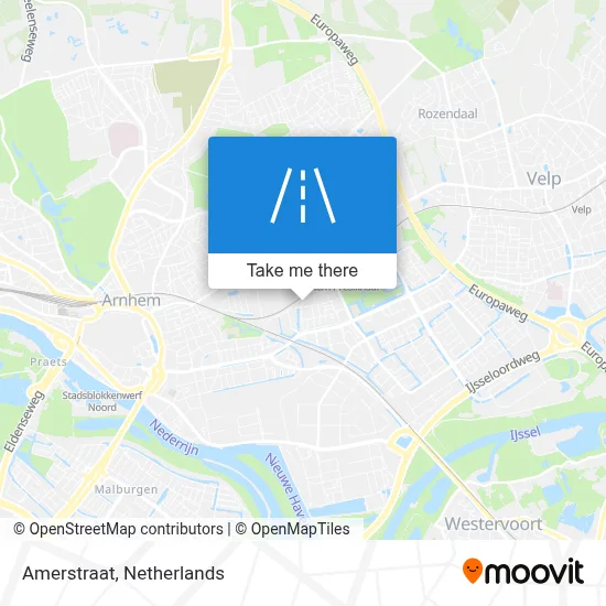 Amerstraat map
