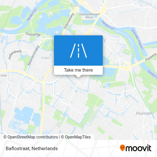 Baflostraat map