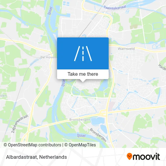 Albardastraat map