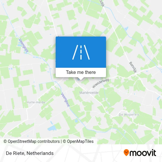 De Riete map